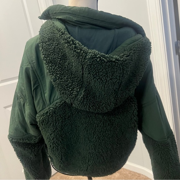 Free People Forest Green Fleece Jacket - Picture 7 of 11